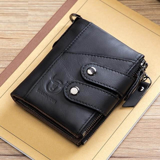 Geldbeutel Herren Im Vintage-Stil aus Leder