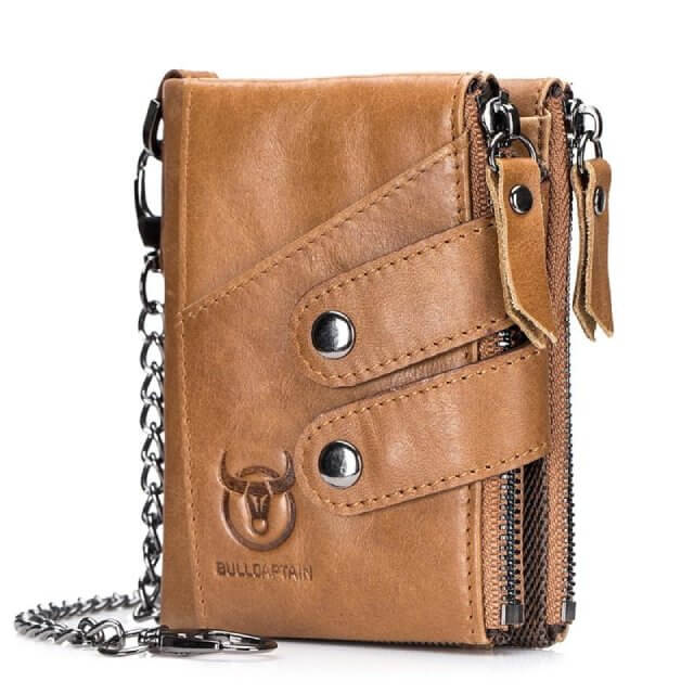 Geldbeutel Herren Im Vintage-Stil aus Leder