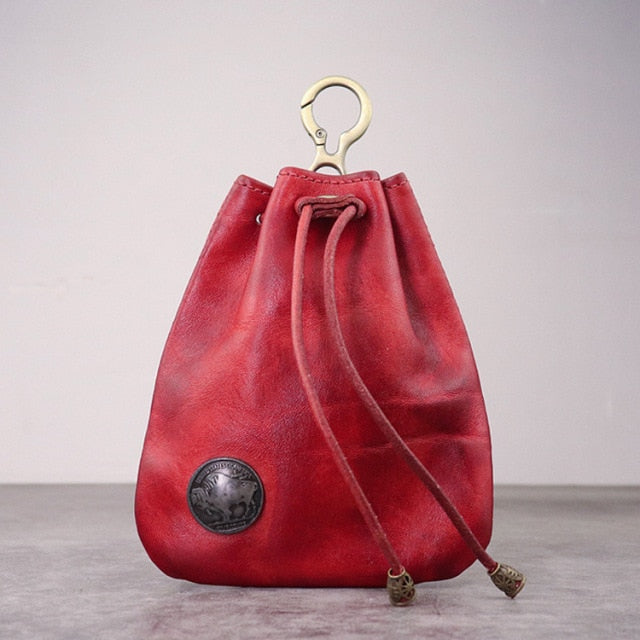 Geldbeutel im Vintage-Stil mit Kordelzug Unisex