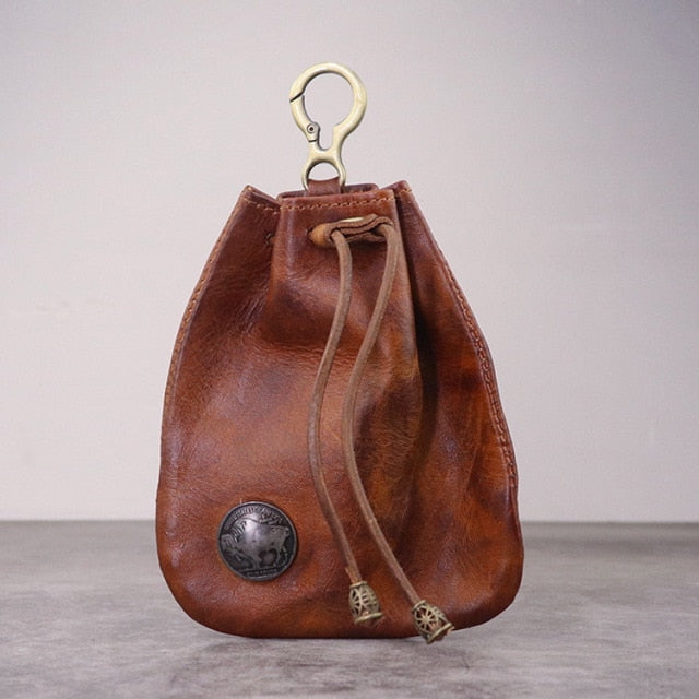 Geldbeutel im Vintage-Stil mit Kordelzug Unisex
