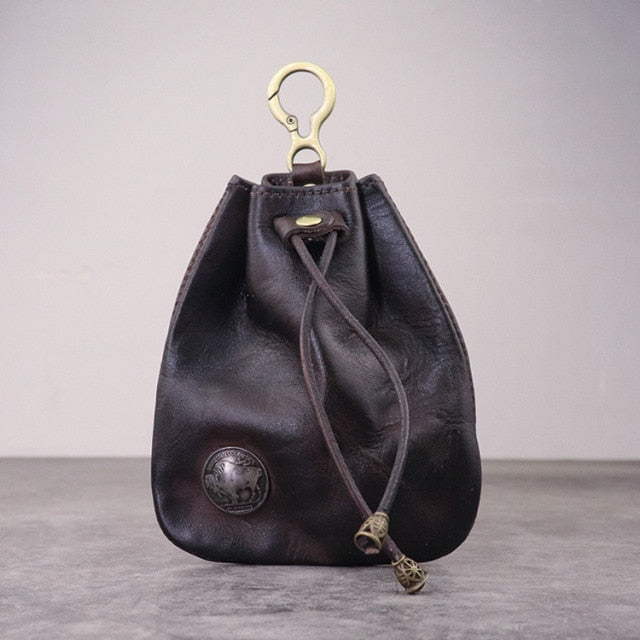 Geldbeutel im Vintage-Stil mit Kordelzug Unisex