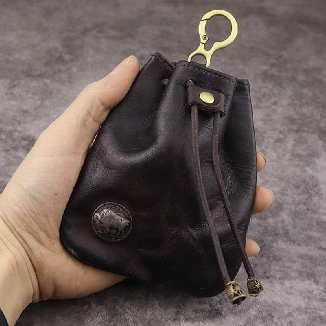 Geldbeutel im Vintage-Stil mit Kordelzug Unisex