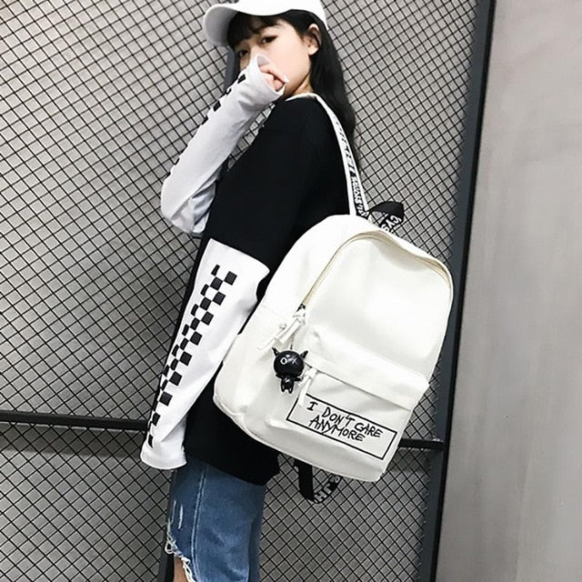 Rucksack Grunge aus Nylon für Schul