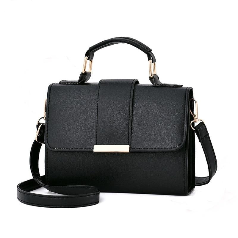 Schultertasche mit Klappe