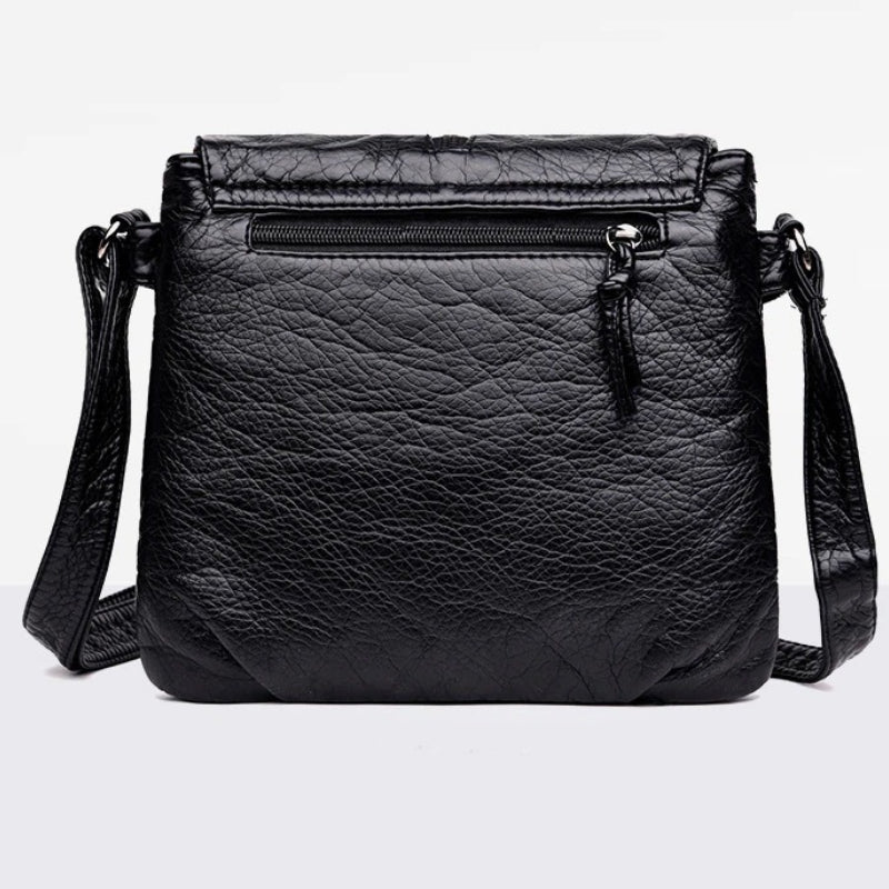 Schultertasche schlicht Lässig mit Klappe
