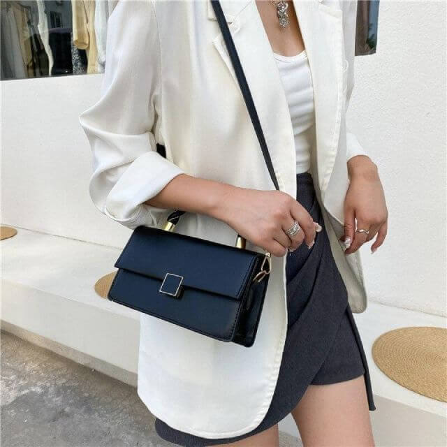 Handtasche Klein aus Kunstleder mit Schultergurt