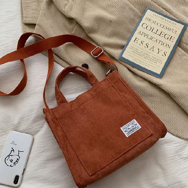 Handtasche schlicht aus Veloursleder-Optik Lässig