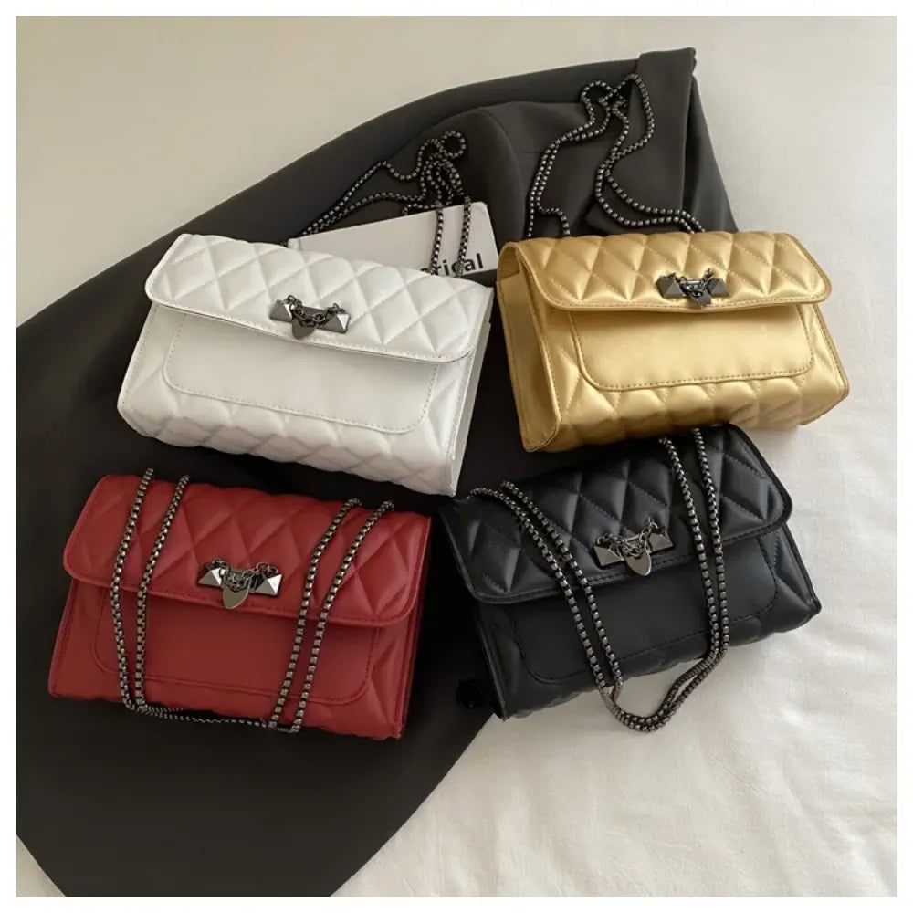 Schultertasche mit Kettenriemen Luxus