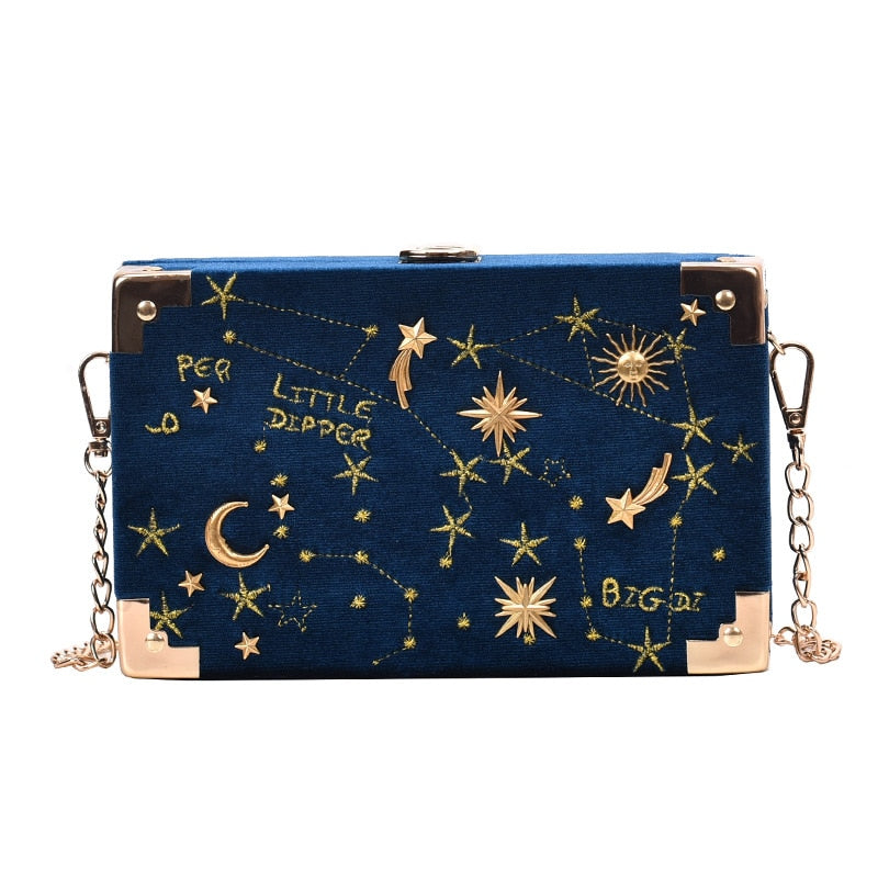 Schultertasche Box mit Badge