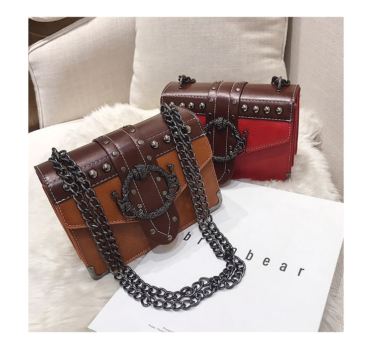 Luxus-Schultertasche mit Kette