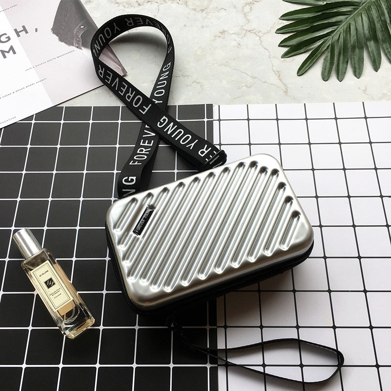 Schultertasche Mini-Koffer