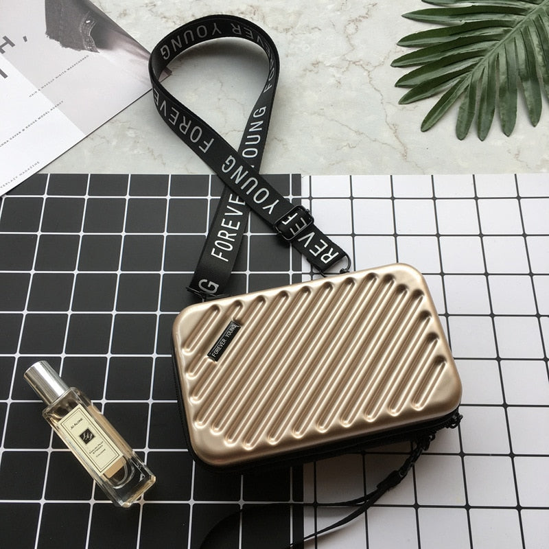 Schultertasche Mini-Koffer