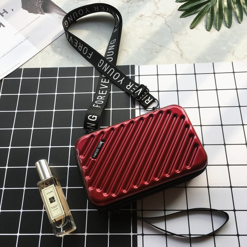 Schultertasche Mini-Koffer