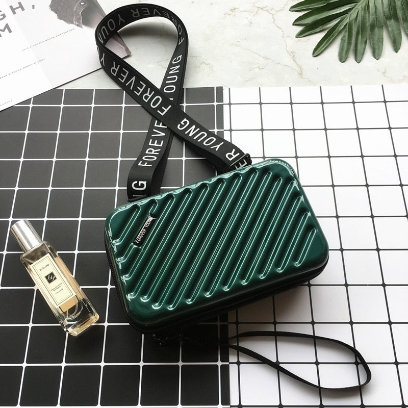 Schultertasche Mini-Koffer