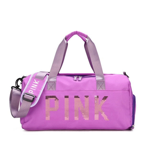 Reisetasche Tragbar mit Pailletten für Wochenende
