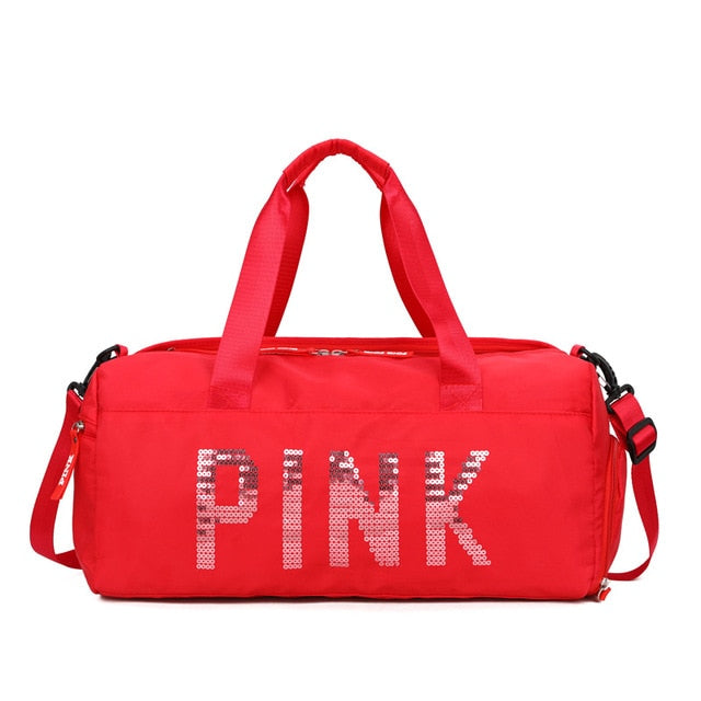 Reisetasche Tragbar mit Pailletten für Wochenende