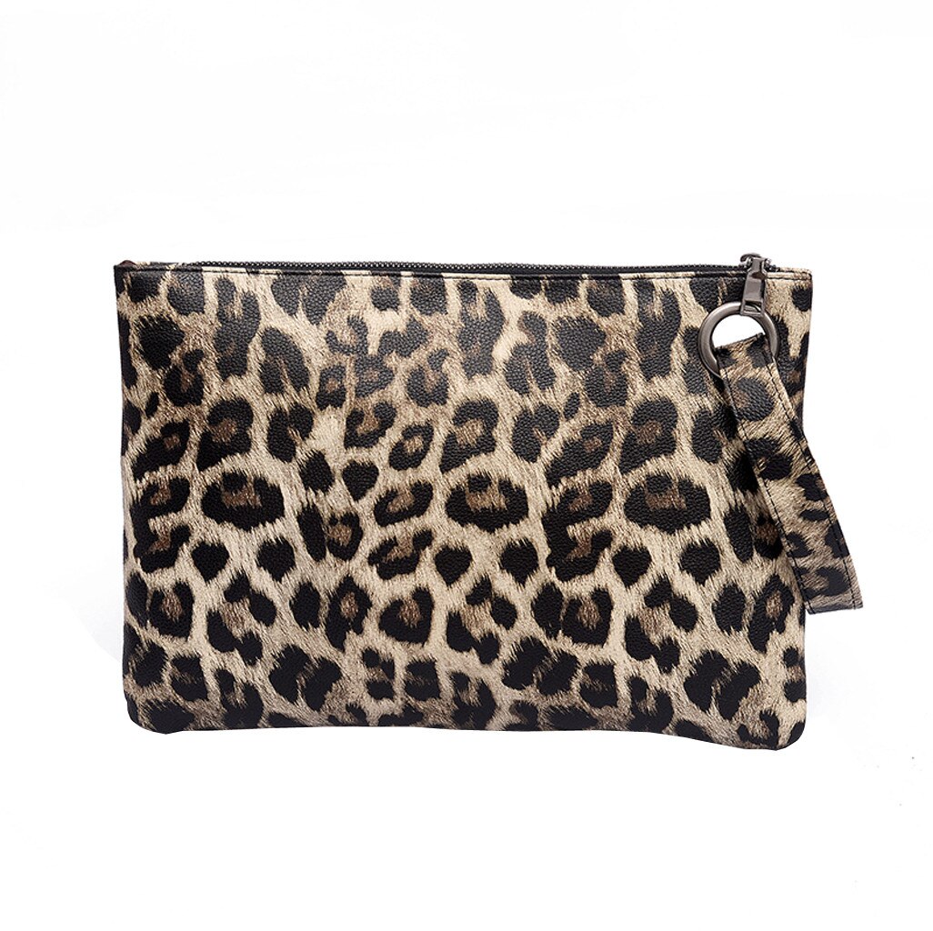 Clutch mit Schlangen-Print