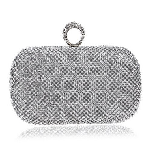 Clutch mit Kristall-Pailletten