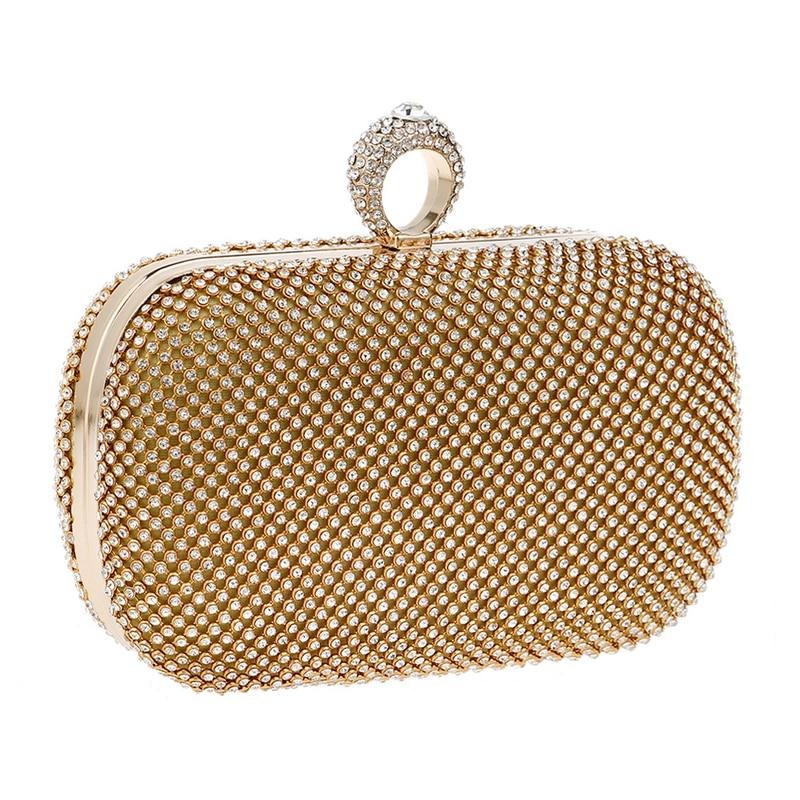 Clutch mit Kristall-Pailletten