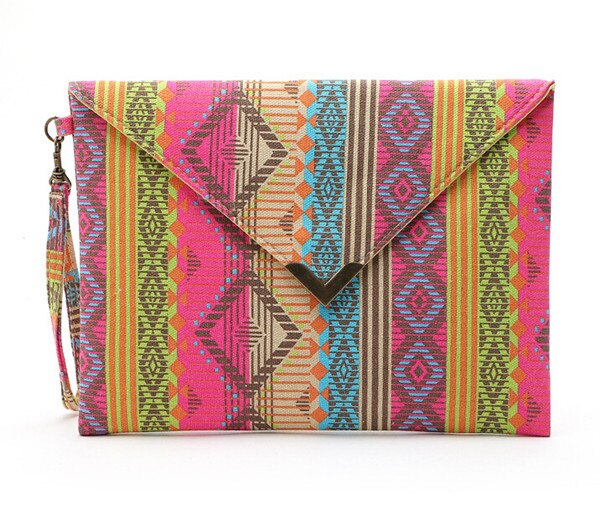 Vintage-Clutch aus Canvas