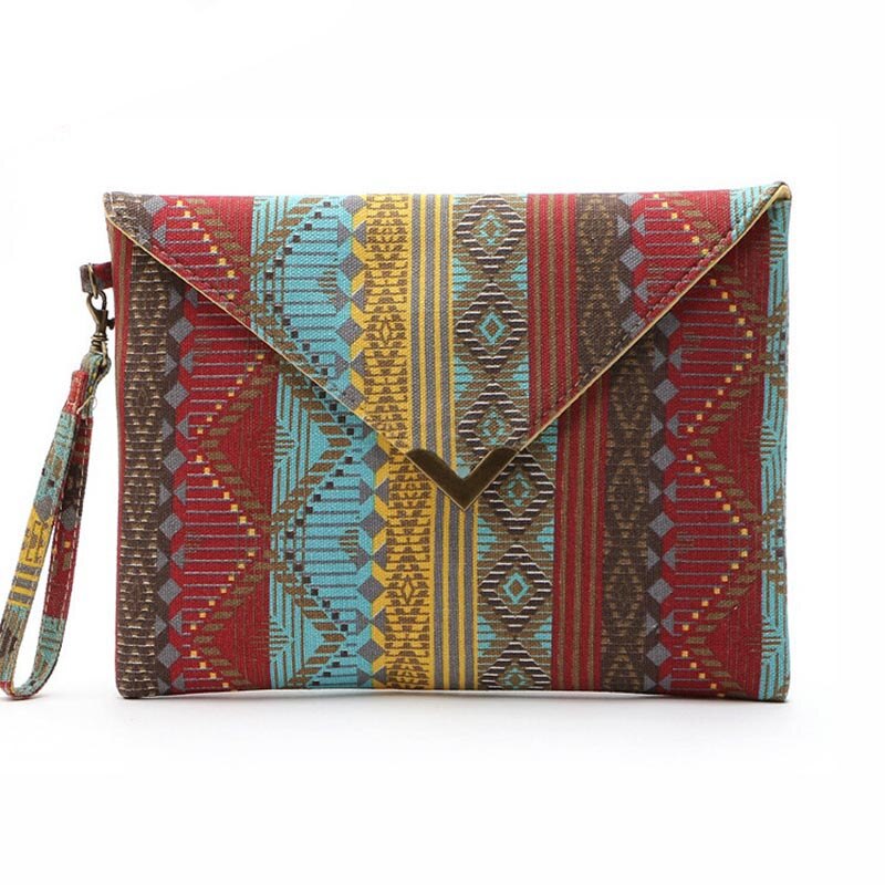 Vintage-Clutch aus Canvas