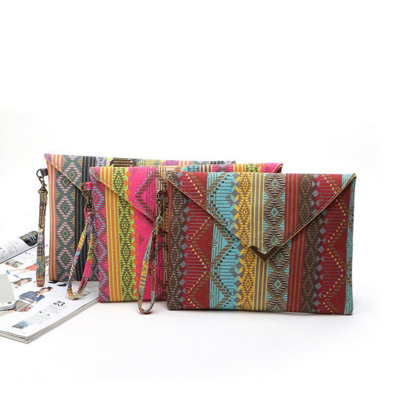 Vintage-Clutch aus Canvas