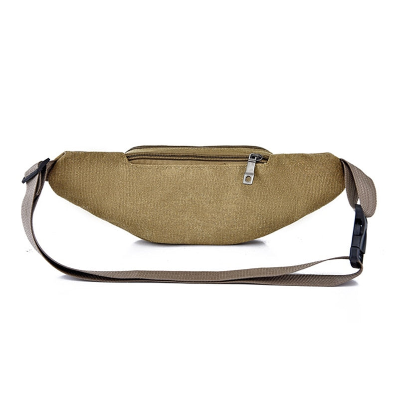 Umhängetasche mit Gürtel im Vintage-Stil aus Canvas Unisex