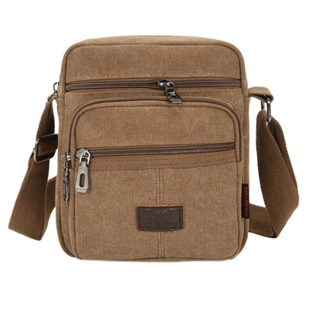 Schultertasche aus Canvas Im Vintage-Stil für Herren