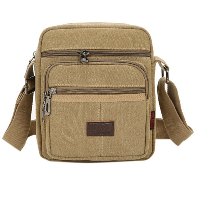 Schultertasche aus Canvas Im Vintage-Stil für Herren