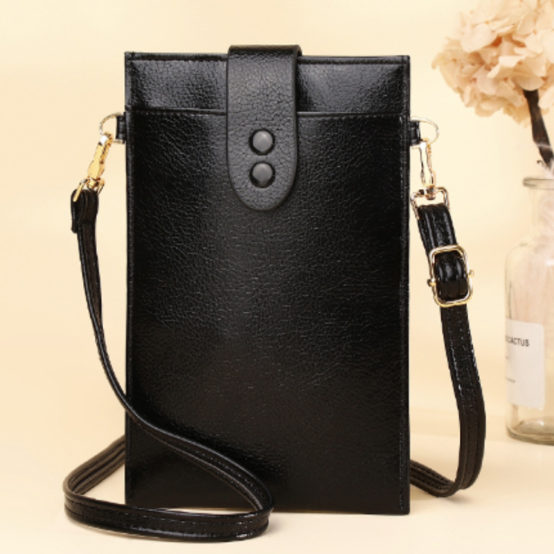 Umhängetasche Kartenetui aus Leder Retro für Damen